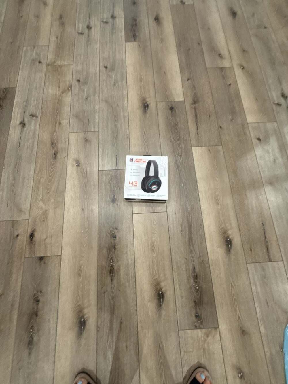 Miami Dolphins NFL Active Noise Cancelling Over-the-Ear Wireless Headphones